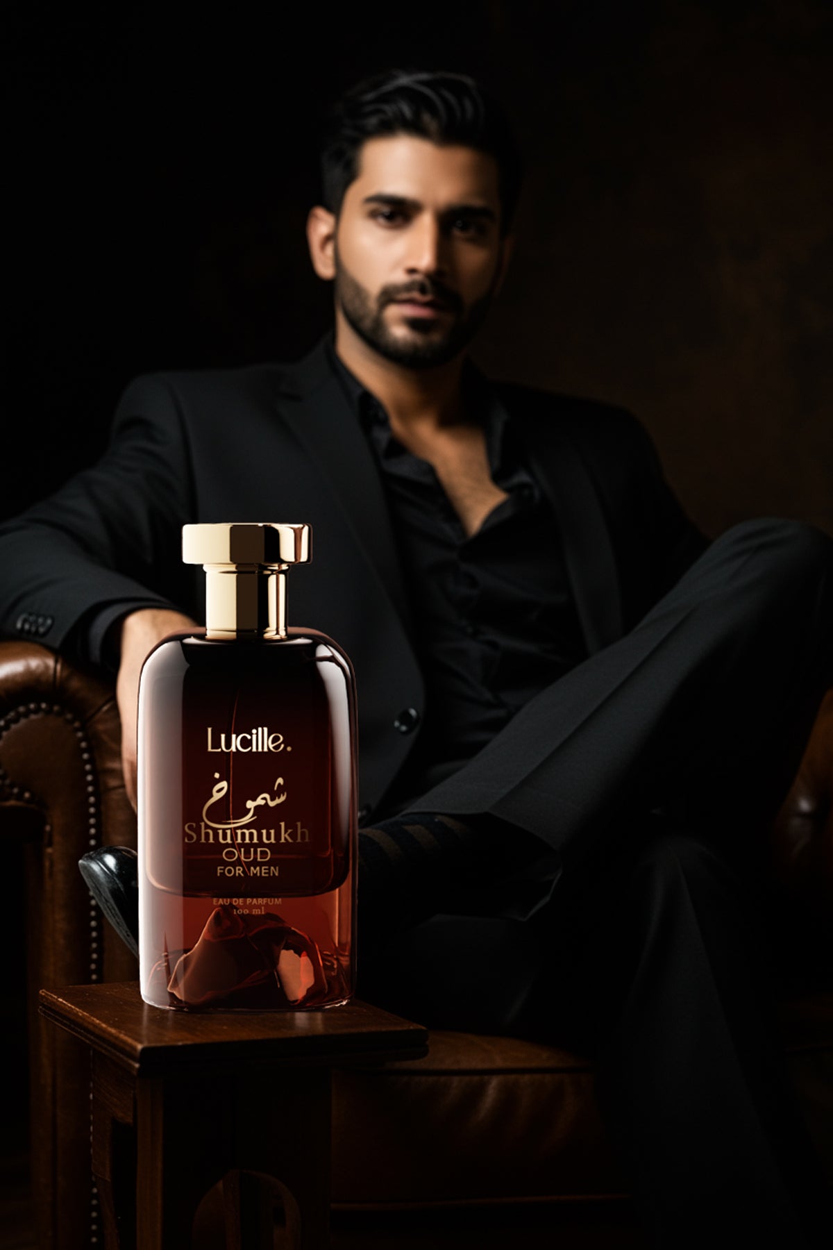 Lucille Shmukh Özel Kutusunda 100 ML EDP Erkek Parfümü OUD Kokusu - Esans Kalıcı Koku