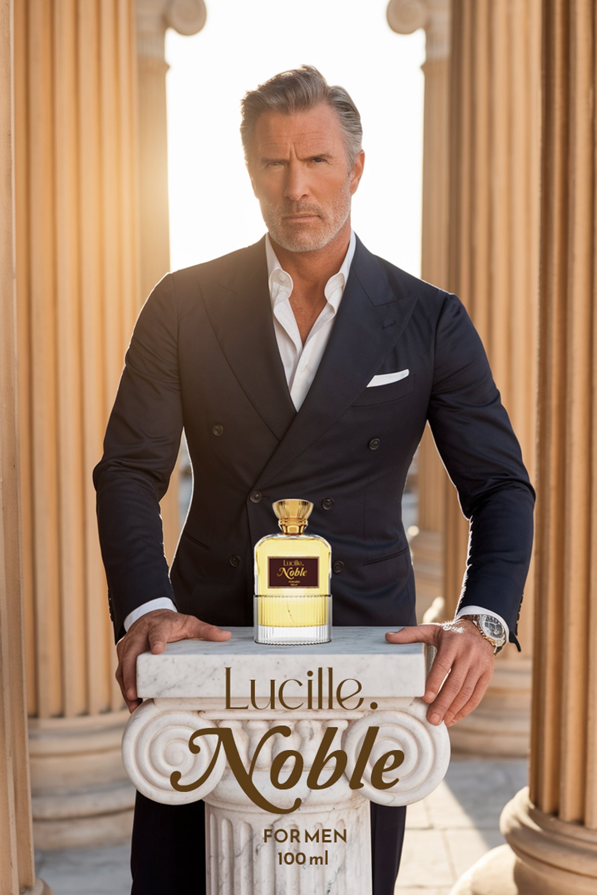 Lucille Noble Özel Kutusunda 100 ML EDP Erkek Parfümü Aromatik Koku - Esans Kalıcı Koku