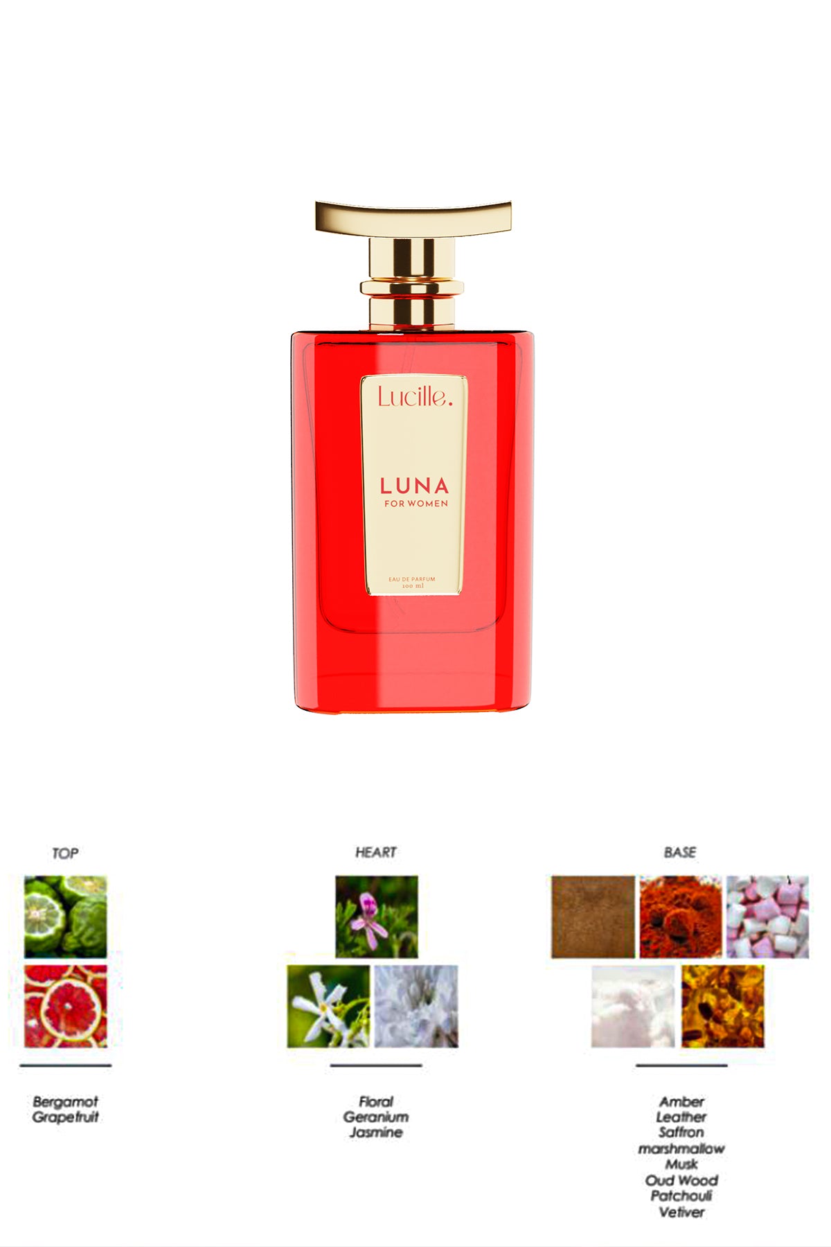 Lucille Luna Özel Kutusunda 100 ML EDP Kadın Parfümü Baharatlı Koku - Esans Kalıcı Koku