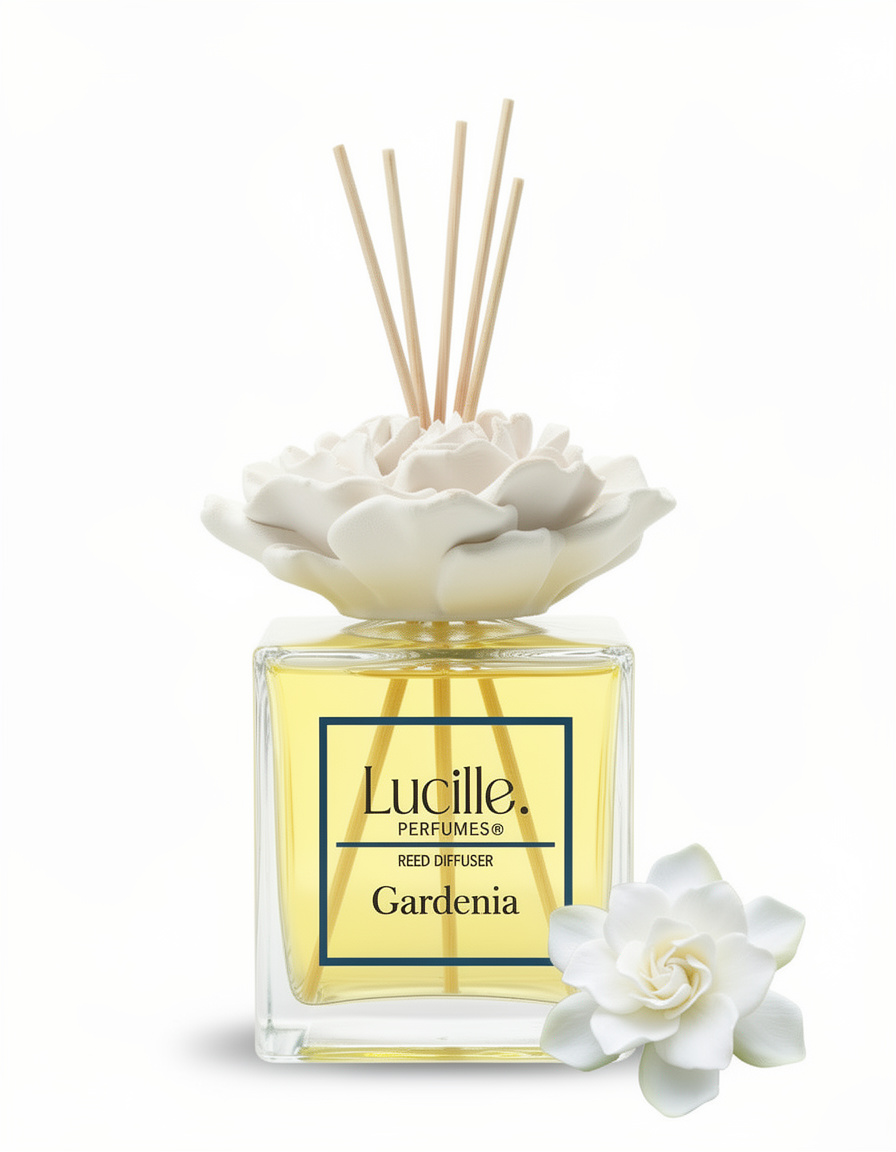 Lucille Gardenia – Aydınlık ve Temiz Bir Ev Hissi | Orijinal Esanslı Oda Kokusu 500 ml