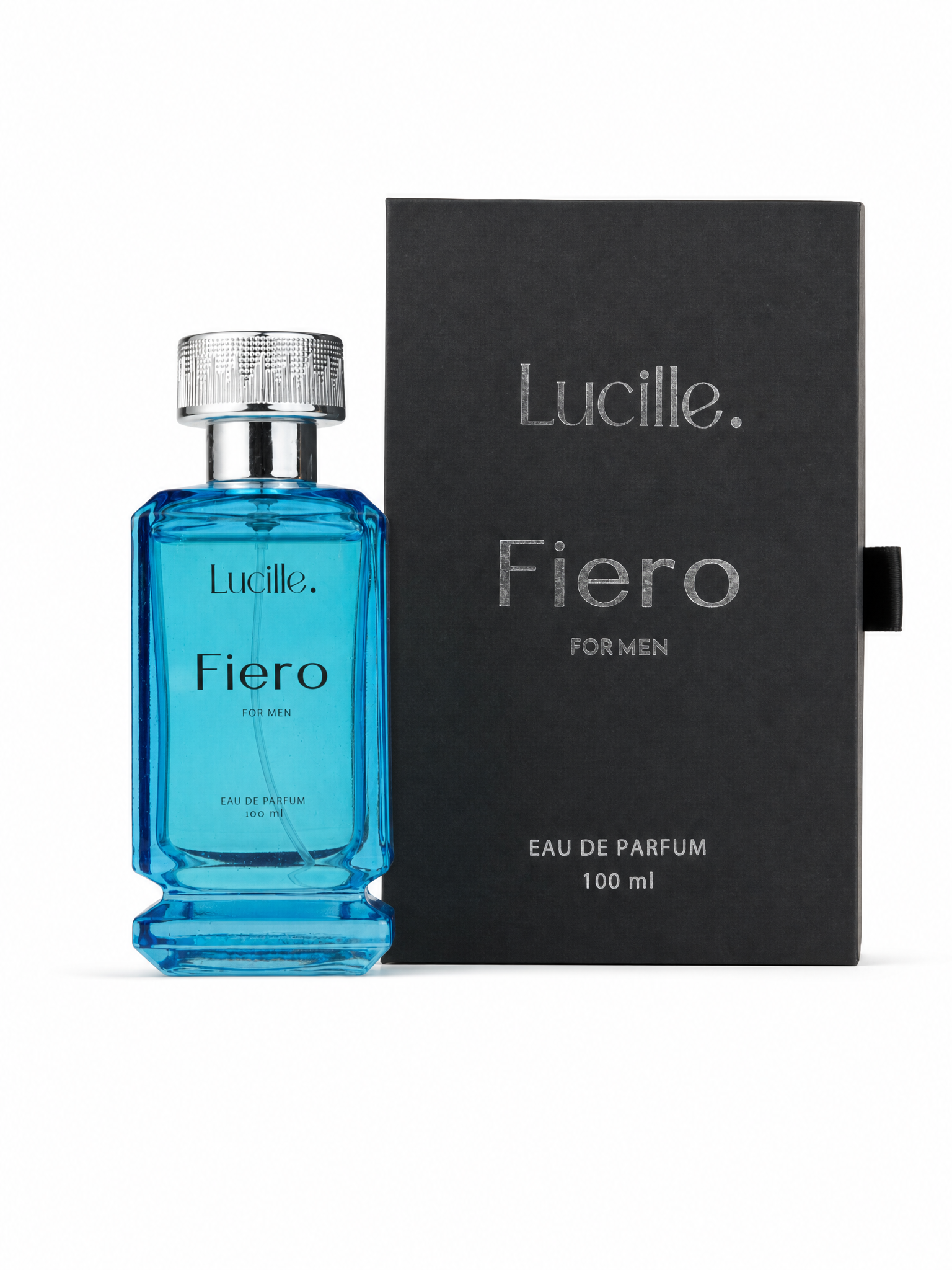 Lucille Fiero Erkek Parfümü – Fresh & Odunsu Koku | 100 ML EDP | Uzun Süre Kalıcı