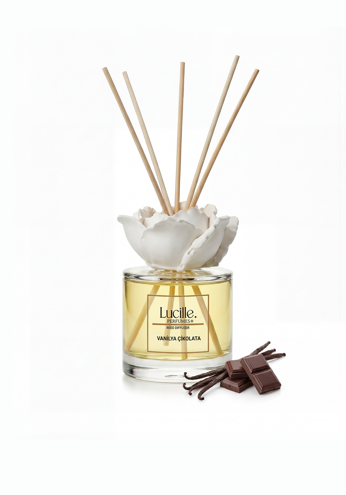 Lucille Vanilya Çikolata – متعة حلوة | معطر غرف بخلاصة عطرية أصلية 130 مل